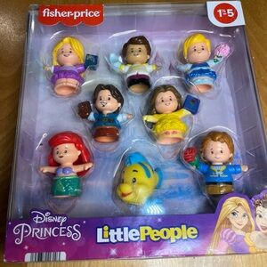 Disney Little People Princess Figure Pack - Red, Yellow, Blue, Purple, Green